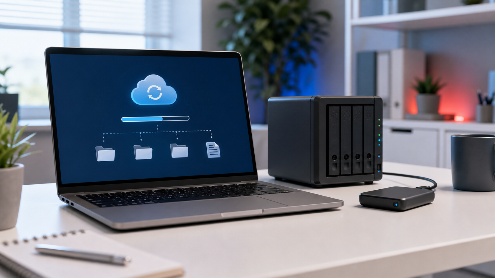 Cloud und Backup Arbeitsplatz