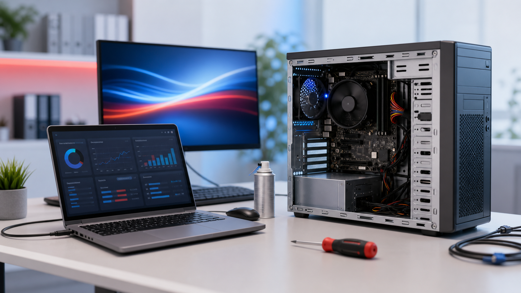 PC-Support und Diagnose am Arbeitsplatz